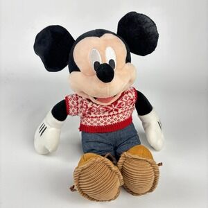 hallmark Christmas Mickey Mouse Plush Stuffed Animal‎  Sweater Holiday Winter